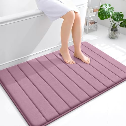 OLANLY Memory Foam Large Bath Mat 44x32, Super Soft Absorbent Bathroom Rugs