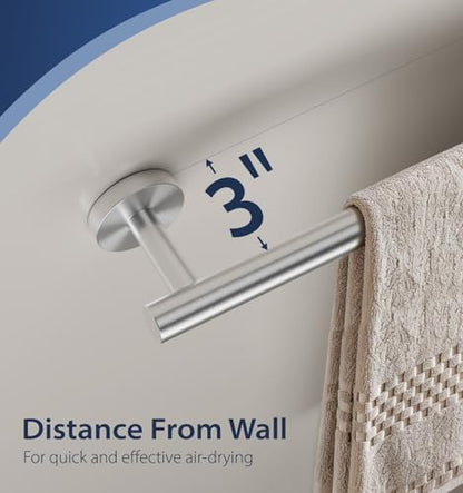 24 Inch Brushed Nickel Towel Bar,SUS304 Stainless Steel Towel Rod