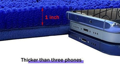 Bathroom Rugs Set 2 Piece Bath Mats Non Slip for Bathrooms, Thick Soft Chenille Rug Set, Bathtub Mats, Ultra Absorbent Bath Carpet, Shaggy Floor Mat, Royal Blue, 20"x32" & 16"x24"