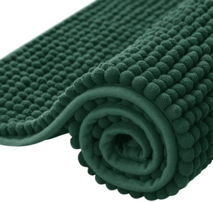 SUBRTEX Bathroom Rugs, 24" x 44" Chenille Bath Rug Soft Short Plush Bath Mat Soft Shower Mat Water Absorbent Shower Mat Quick Dry Machine Washable, Celadon