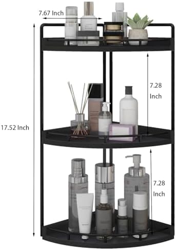 Dorhors Corner Bathroom Organizer Countertop,Vanity Counter Storage Shelf