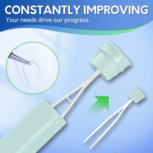 BOOMJOY Toilet Brush and Holder Set, Silicone Toilet Bowl Cleaner Brush, Toilet Scrubber Brush with Tweezers for Bathroom Cleaning, RV Accessories and House Organization Must-Haves - Green/Aqua