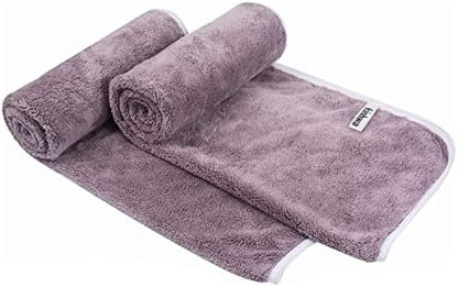KinHwa Hand Towels for Bathroom, Microfiber Face Towels, 16x30 Inch, 2 Pack