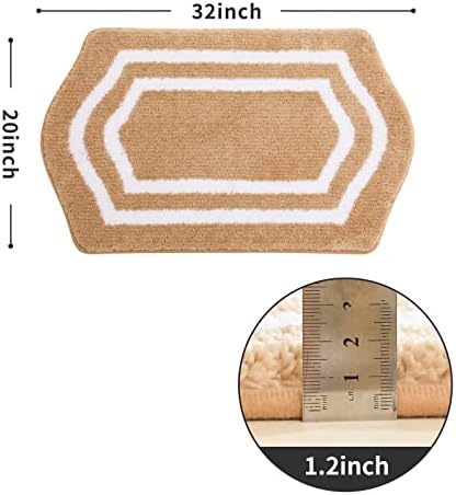 COSY HOMEER Non-Slip Bath Mat Extra Thick Absorbent Plush Washable