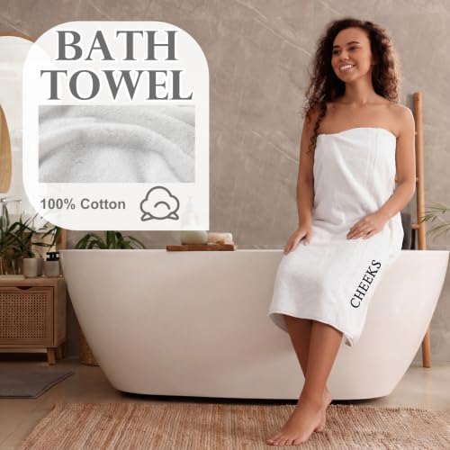 Hahafelt Decorative Bathroom Towel Set,Neutral, Hello Sweet Cheeks