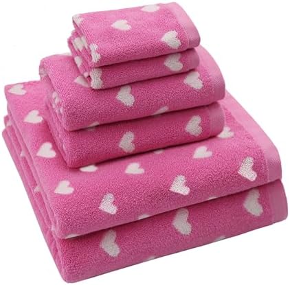 ORIGINAL KIDS 6 Piece Towel Set - 100% Cotton Jacquard Bathroom Towel Set