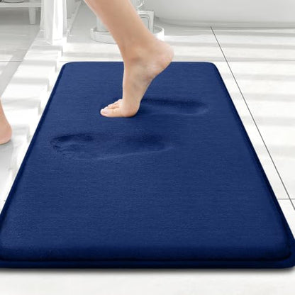 Smiry Memory Foam Bath Mat 24x16, Extra Soft and Absorbent Bathroom Rugs