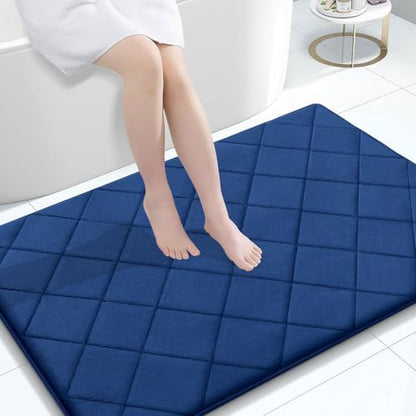OLANLY Memory Foam Bath Mat 47x32, Ultra Soft and Absorbent Bathroom Rugs