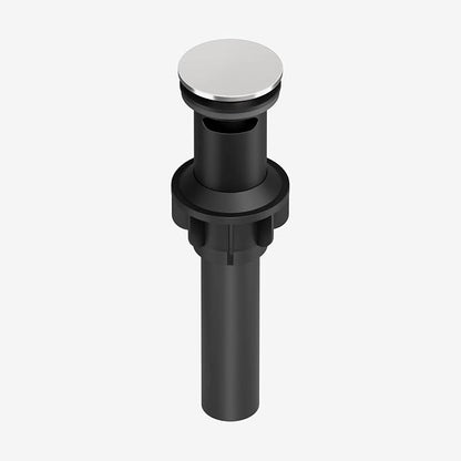 Bathroom Sink Faucet Single Handle Waterfall Bathroom Faucets | 304 Stainless Steel,Lavatory Commercial Vanity Faucets with Sink Drain Assembly and Basin Plate Deck Mount,Brushed Nickel
