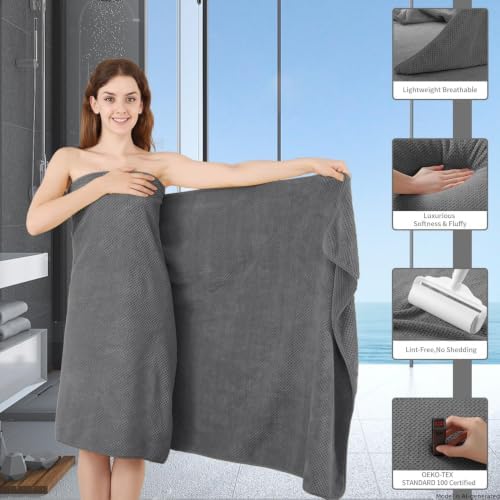 Microfiber Bath Towel 35x70 Inches - Ultra Soft Quick Dry, Lightweight for Gym, Spa, Travel | Hotel Grade & Multi-Use| Single Pack