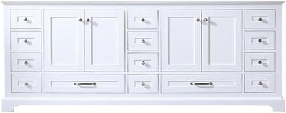 Dukes 84 in. W x 22 in. D White Double Bath Vanity