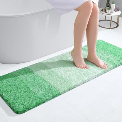 OLANLY Bathroom Runner Rug 47x17, Extra Soft Absorbent Microfiber Bath Rugs