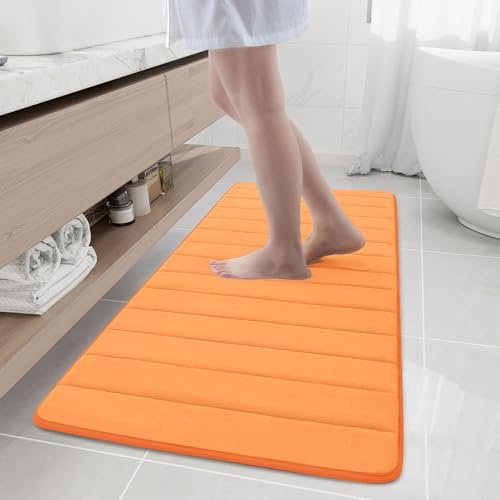 Buganda Memory Foam Bath Mat 55 x 24, Ultra Soft Absorbent Bathroom Rugs