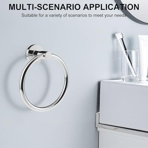 SetSail Towel Holder for Bathroom Wall Chrome Towel Ring