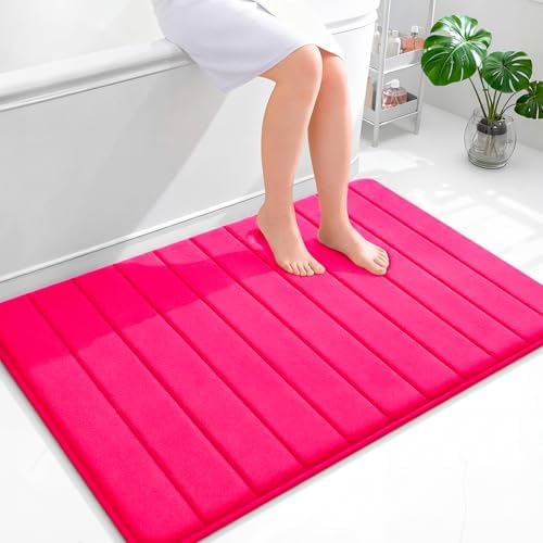 OLANLY Memory Foam Large Bath Mat 44x32, Super Soft Absorbent Bathroom Rugs
