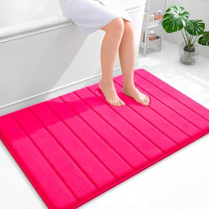 OLANLY Memory Foam Large Bath Mat 44x32, Super Soft Absorbent Bathroom Rugs