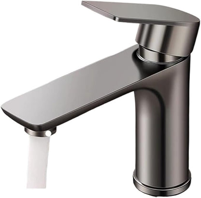Faucet 304 Stainless Steel Hot and Cold Water Outlet Bathroom Sink Washbasin Faucet Tap﻿(Chrome) Faucet