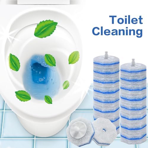 30 Count Upgrade 3-Layer Toilet Bowl Refills Fits for Clorox Toilet Brush