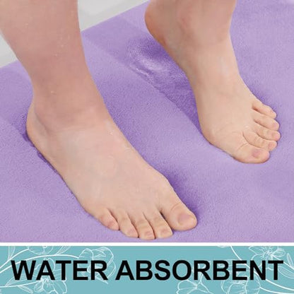 Smiry Memory Foam Bath Mat 36x24, Extra Soft and Absorbent Bathroom Rugs