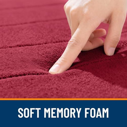 OLANLY Memory Foam Toilet Rugs U Shaped 24x20, Super Soft and Absorbent