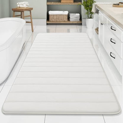 Buganda Memory Foam Bath Mat 70 x 34, Ultra Soft Absorbent Bathroom Rugs
