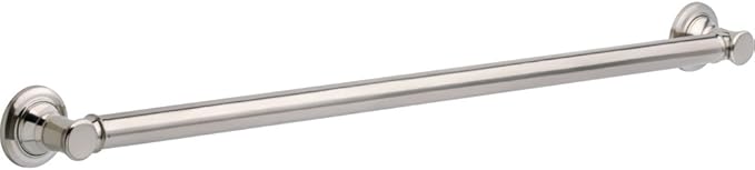 Delta Traditional (1-Pack) 36' Shower Grab Bar ADA Compliant Brilliance Stainless Steel 450 lb Capacity Bathroom Safety Handle for Shower, Tub | Wall Mount Balance Assist, Handicap Grip 41636-SS