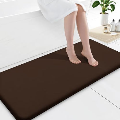 Smiry Memory Foam Bath Mat 47x20, Extra Soft and Absorbent Bathroom Rugs