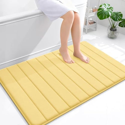 OLANLY Memory Foam Large Bath Mat 44x32, Super Soft Absorbent Bathroom Rugs