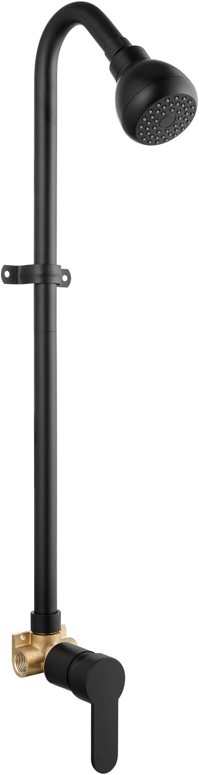 Outdoor Shower Kit,Outside Shower with Single Handle,Matte Black | Hot and Cold Outdoor Shower Fixtures,Stainless Steel,with Rotatable Shower Head,Easy Installation