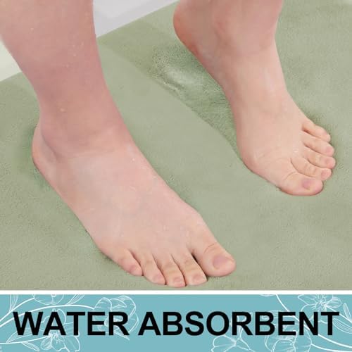 Smiry Memory Foam Bath Mat 30x20, Extra Soft and Absorbent Bathroom Rugs