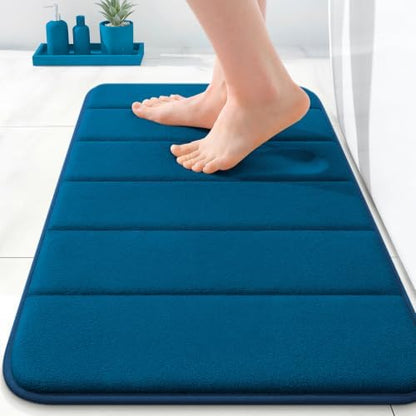 OLANLY Memory Foam Bath Mat 24x16, Super Soft and Absorbent Bathroom Rugs