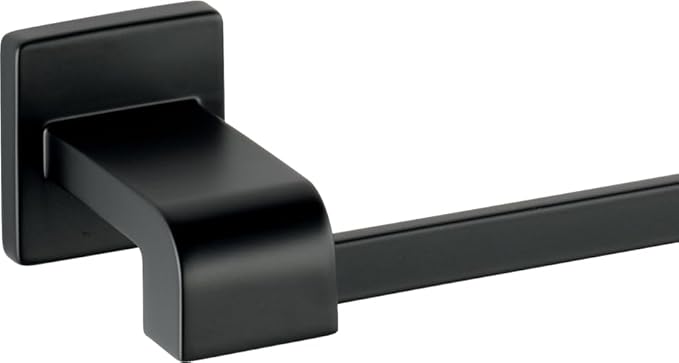 Delta 77524-BL Ara 24-in Wall Mount Towel Bar Bath Hardware Accessory in Matte Black