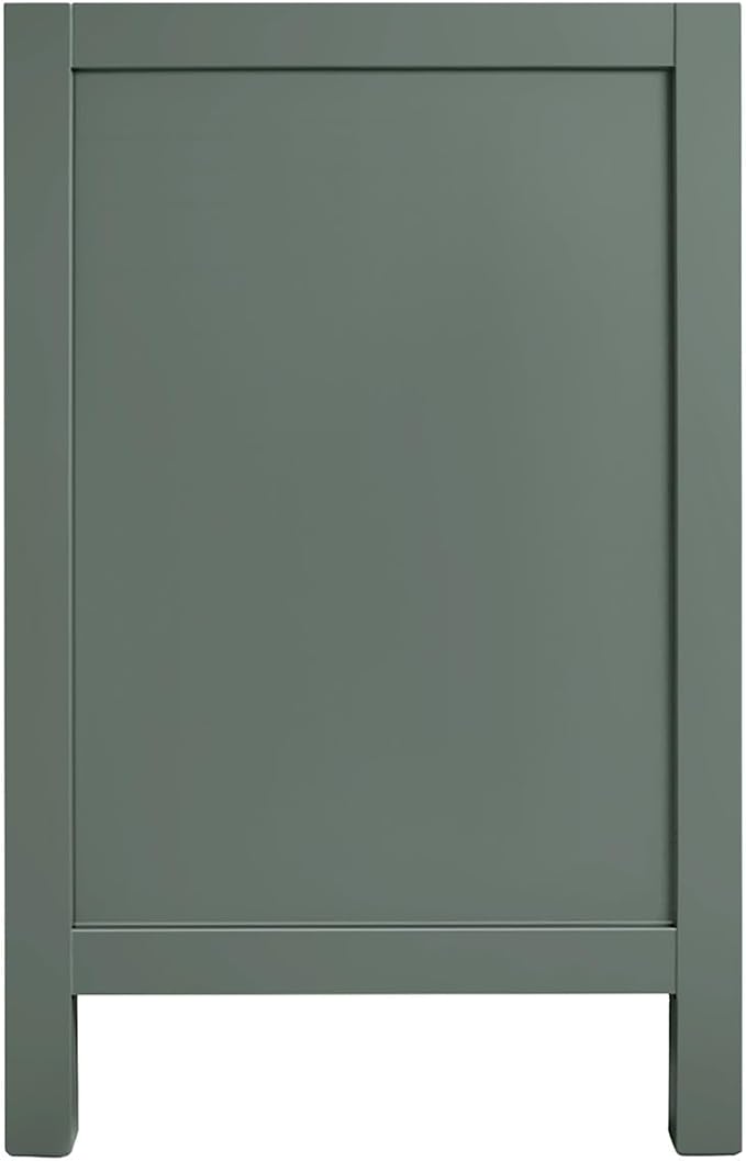 ARIEL Cambridge 72-inch Bathroom Vanity Base Cabinet,Solid Wood, 4 Soft Closing Doors, 6 Dovetail Drawers, Vintage Green