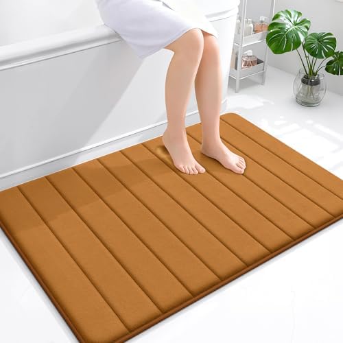 OLANLY Memory Foam Large Bath Mat 44x32, Super Soft Absorbent Bathroom Rugs