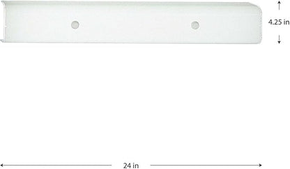 Progress Lighting Channel Glass Collection 4-Light Glass Traditional Bath Vanity Light, Indoor, P3110-30, White