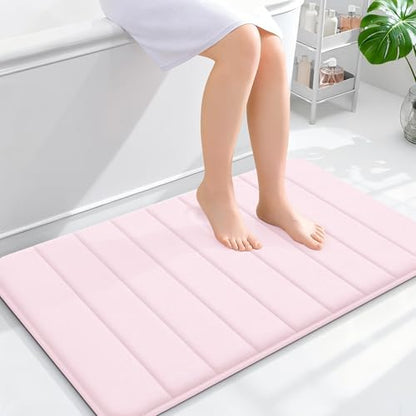 OLANLY Memory Foam Bath Mat 36x24, Super Soft and Absorbent Bathroom Rugs