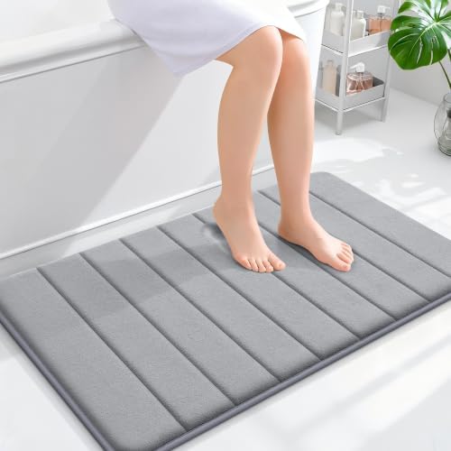 OLANLY Memory Foam Bath Mat 36x24, Super Soft and Absorbent Bathroom Rugs