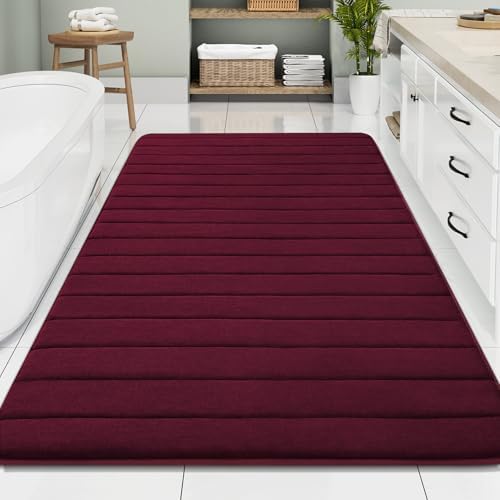 Buganda Memory Foam Bath Mat 70 x 46, Ultra Soft Absorbent Bathroom Rugs
