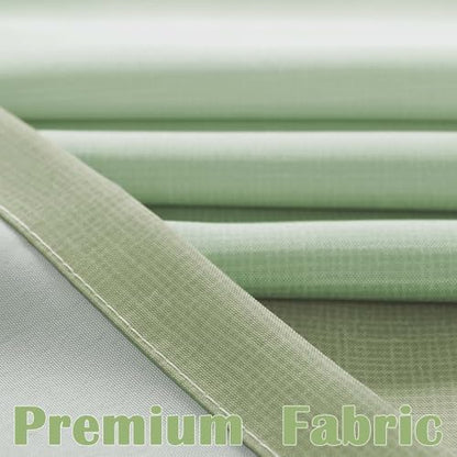 jinchan Ombre Forest Green Shower Curtain for Bathroom 48x72 inch 8 Hooks