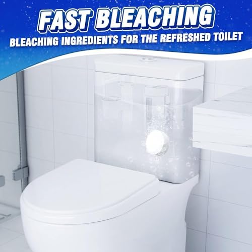 Vacplus Toilet Bowl Cleaner Tablets, 24 Pack, Auto Bleach, Long-Lasting