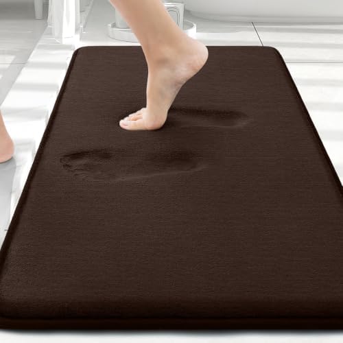 Smiry Memory Foam Bath Mat 30x20, Extra Soft and Absorbent Bathroom Rugs