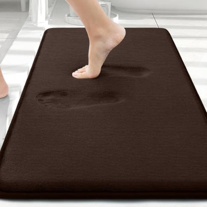 Smiry Memory Foam Bath Mat 30x20, Extra Soft and Absorbent Bathroom Rugs