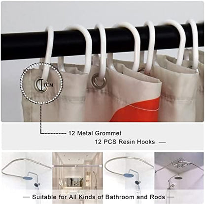 Funny Tall Shower Curtain Set, Fun Anime Monster Shower Curtains for Bathroom Cool Asian Japanese Bathroom Decor Polyester Fabric-72" x 78"