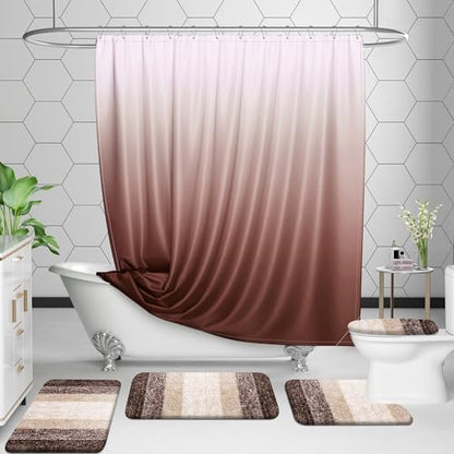 OLANLY Luxury Toilet Rugs U-Shaped 24x20, Soft Absorbent Microfiber Mat