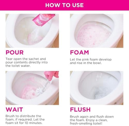 Stardrops The Pink Stuff Miracle Foaming Toilet Powder Kit