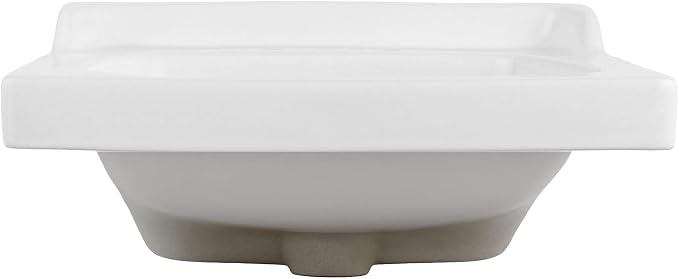 Ceramic Bathroom Sink Top with Raised Back - Fits Standard 18” Vanity | Elegant and Durable Bathroom Sinks for Modern Homes - Upgrade Your Space - Perfect for Any Bathroom Design
