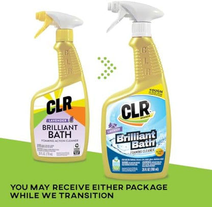 CLR Brilliant Foaming Action Bathroom Cleaner Spray 26 oz. Bottle 2 Pack