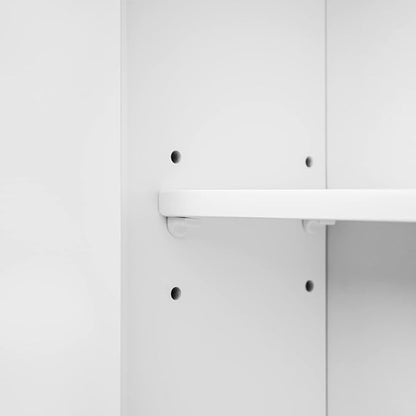 Teamson Home Newport Removable Wall Cabinet with Double Doors- White
