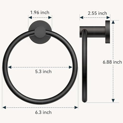 FORIOUS Toilet Paper Holder and Towel Ring Set, Bathroom Accessories Set