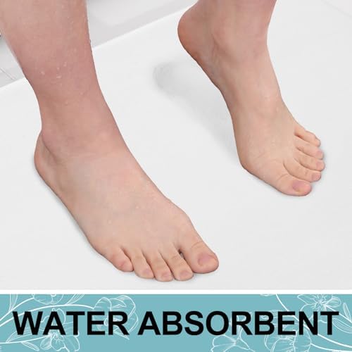 Smiry Memory Foam Bath Mat 40x32, Extra Soft and Absorbent Bathroom Rugs